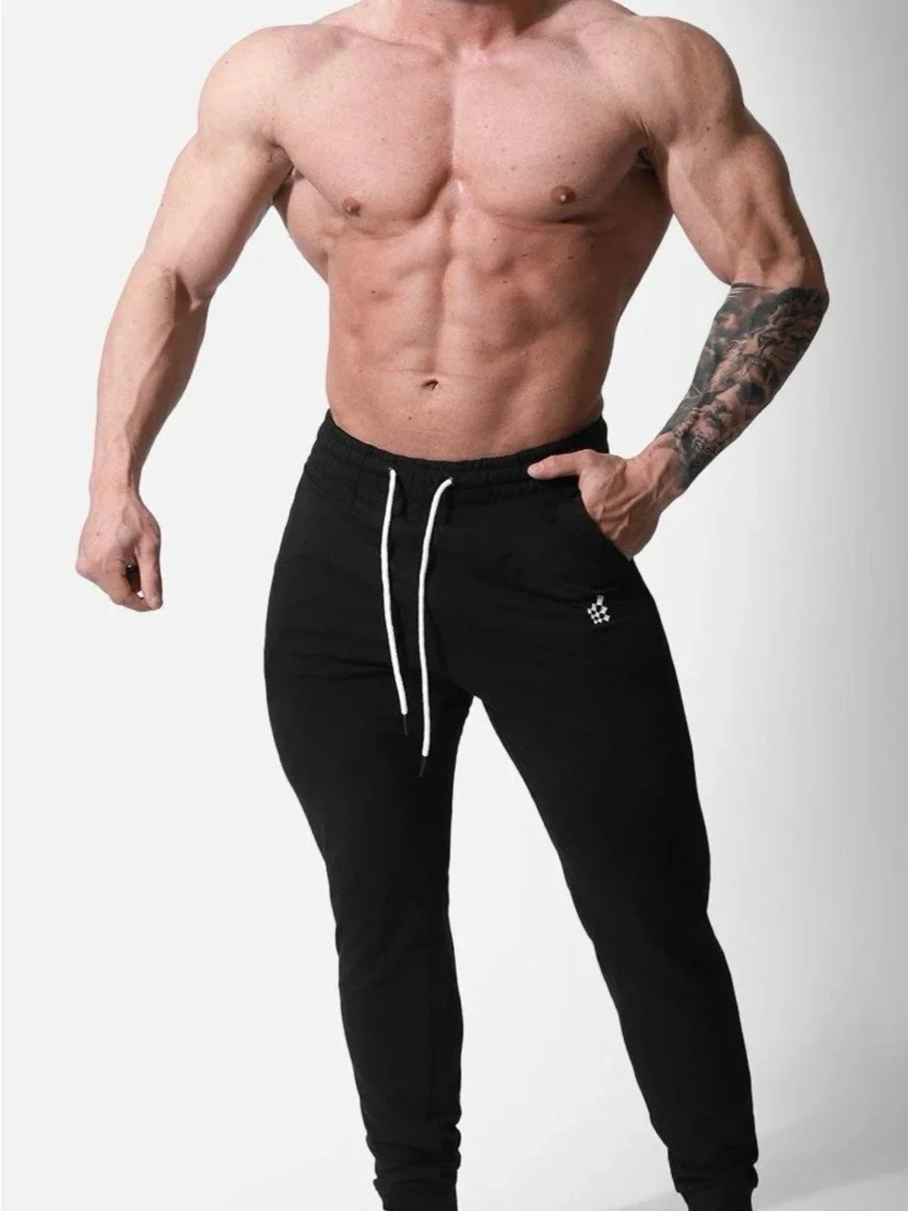 Men’s Jed North Spirit Joggers Gray and Black Combo Size Medium